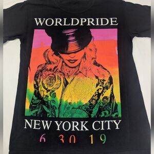WORLDPRIDE Madonna NYC 6.30.19 Concert Event Tee Small Unisex